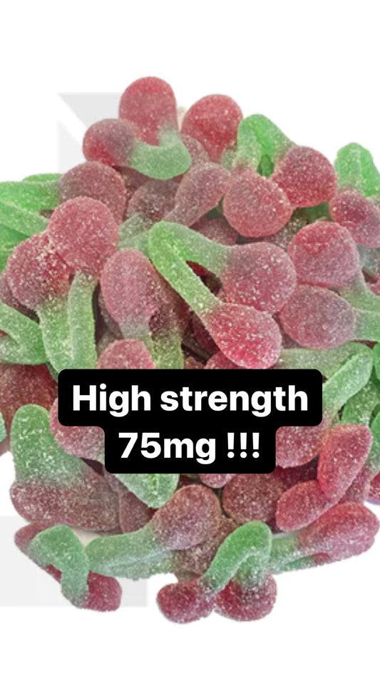 High strength cherry gummies 75mg CBD